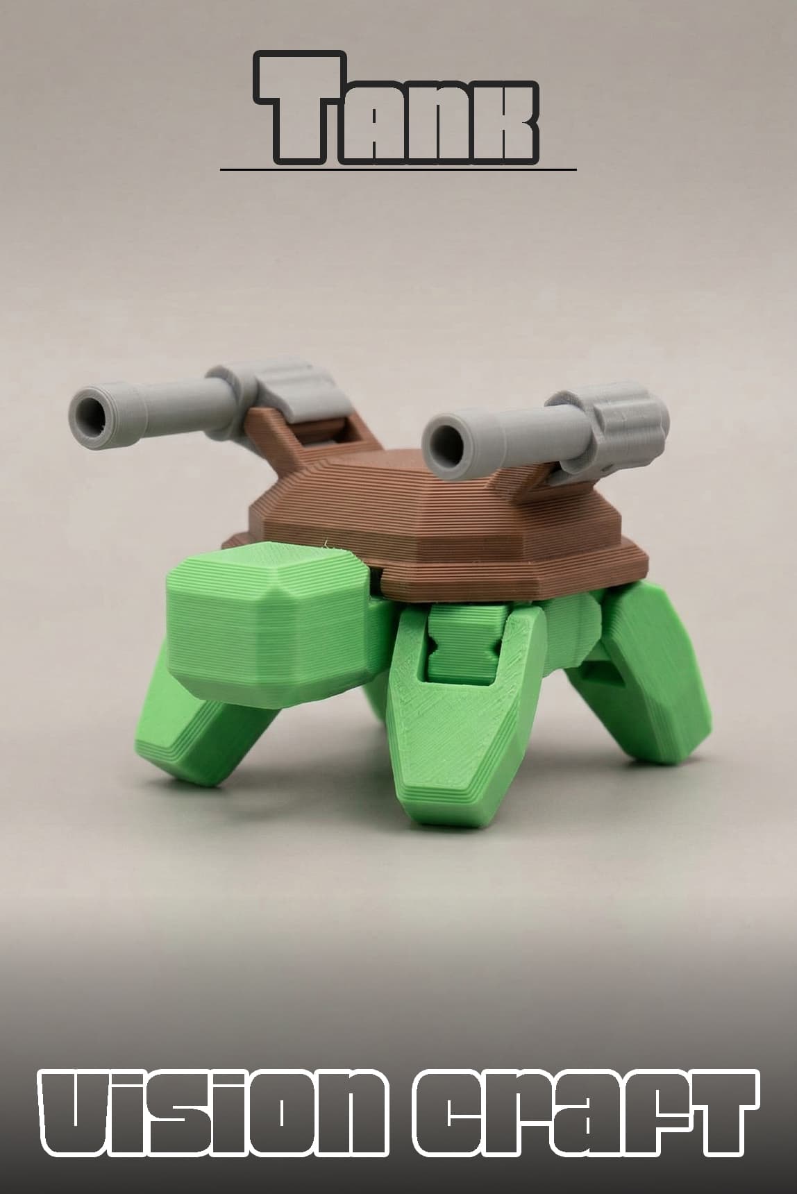 TANK Küçük Kaplumbağa Figür 3D Baskı Model Koleksiyon Oyun Diorama Kişiselleştirilebilir Hediye