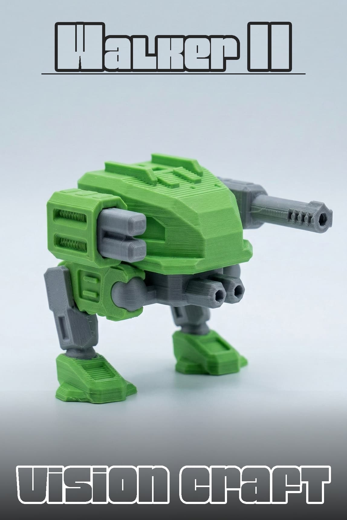 Brute Walker Robot Figür 3D Baskı Model Koleksiyon Oyun Diorama Kişiselleştirilebilir Hediye