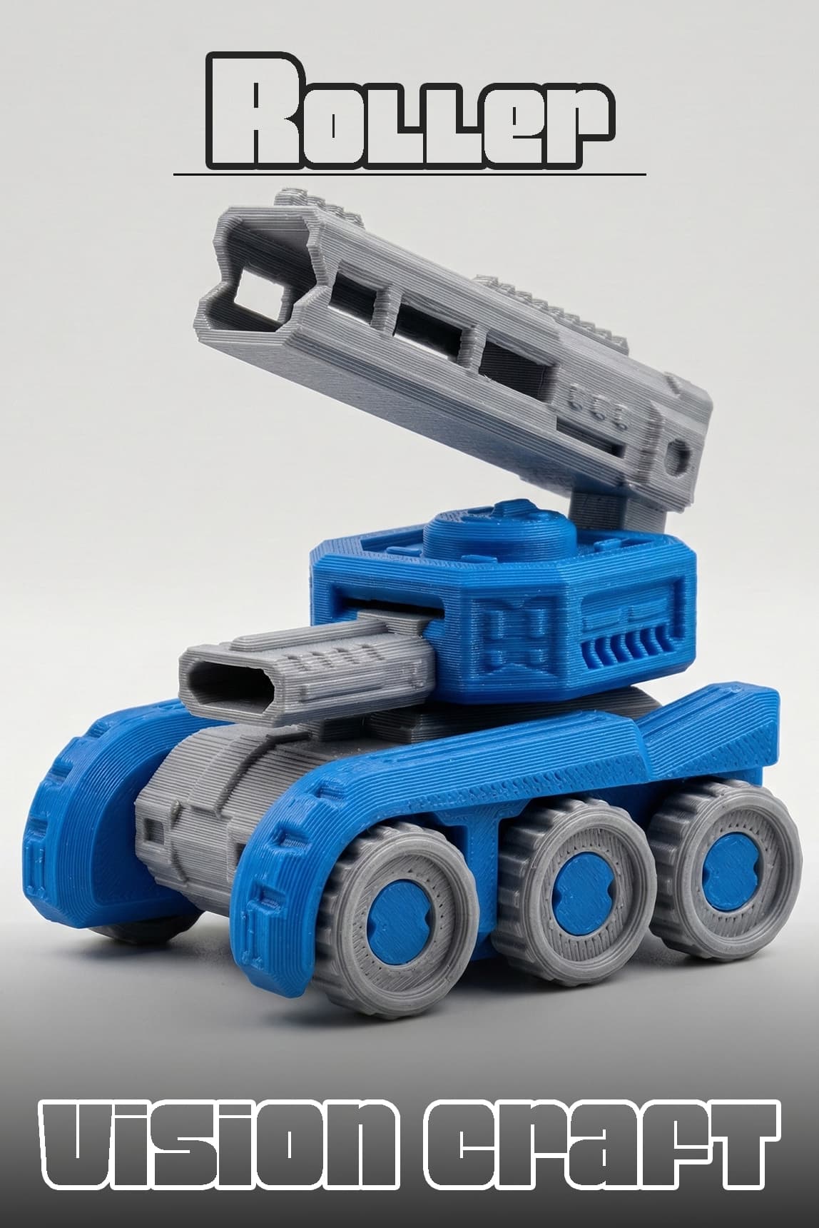 Thunder Roller Robot Figür 3D Baskı Model Koleksiyon Oyun Diorama Kişiselleştirilebilir Hediye