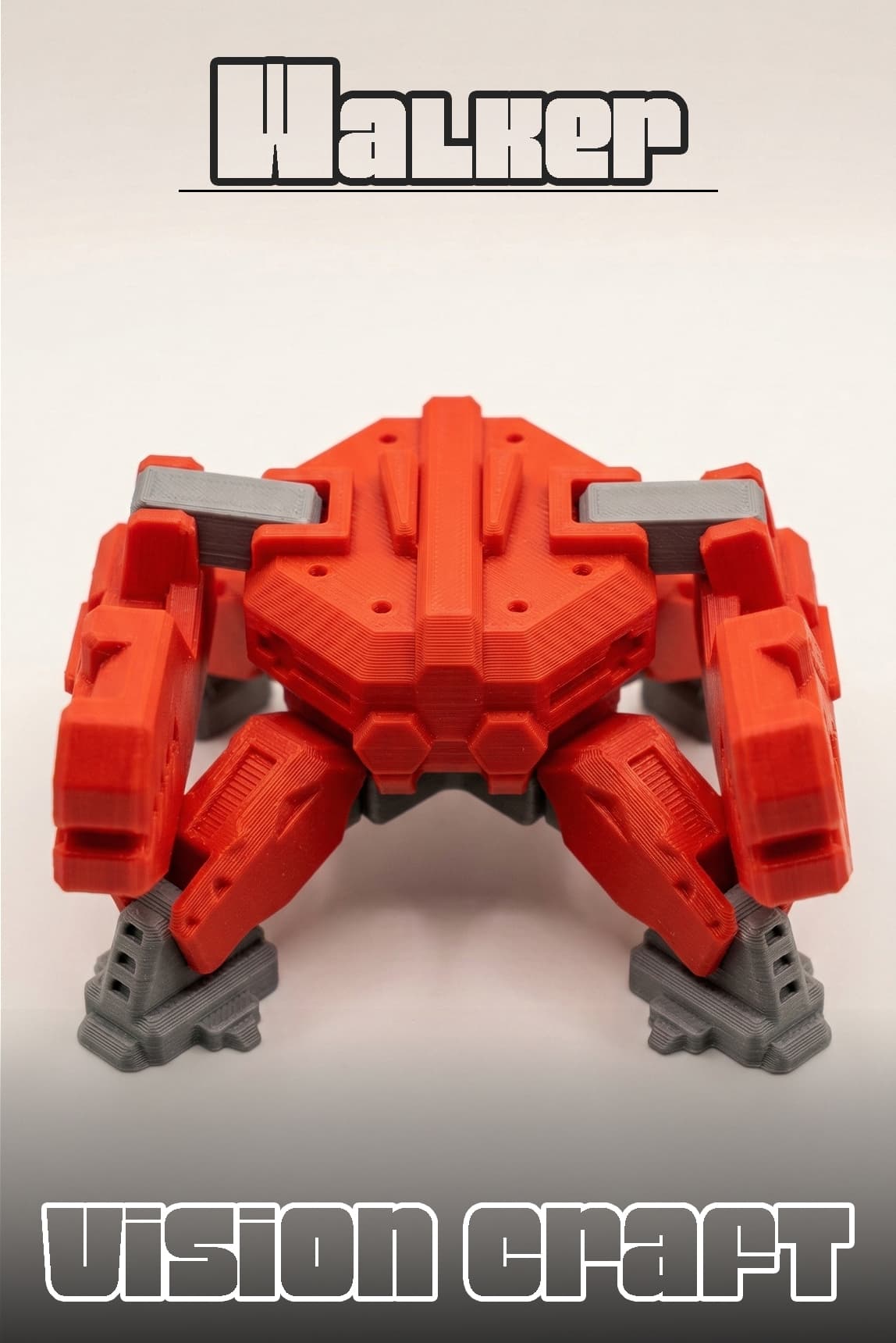 Wall Walker Mech Robot Figür 3D Baskı Model Koleksiyon Oyun Diorama Kişiselleştirilebilir Hediye