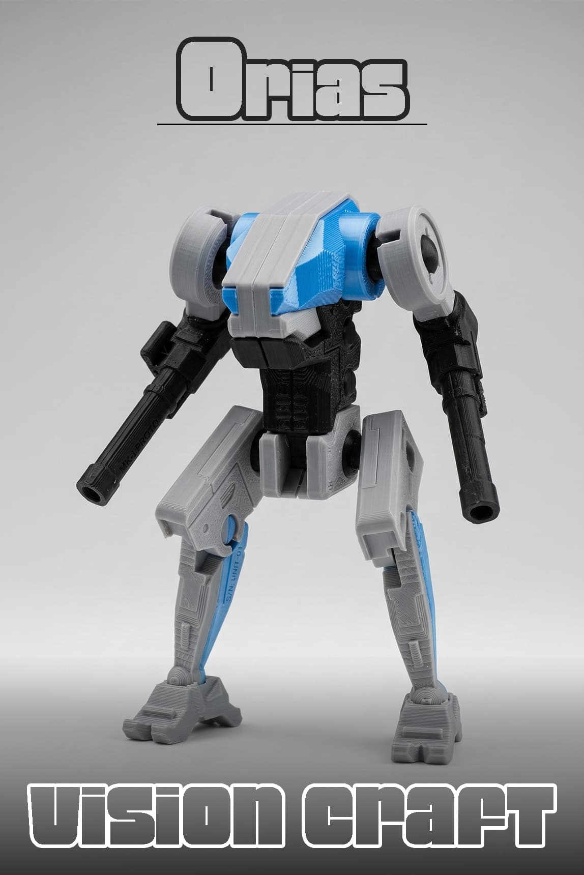 ORIAS Combat Mecha Robot Figür 3D Baskı Model Koleksiyon Oyun Diorama Kişiselleştirilebilir Hediye