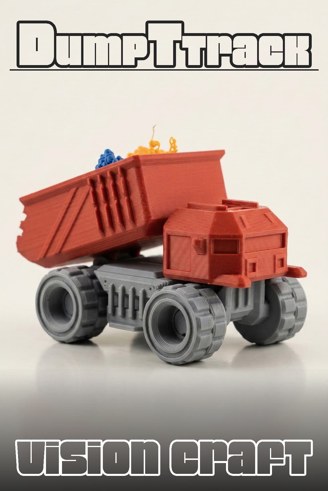 Dumptruck Figür 3D Baskı Model Koleksiyon Oyun Diorama Kişiselleştirilebilir Hediye