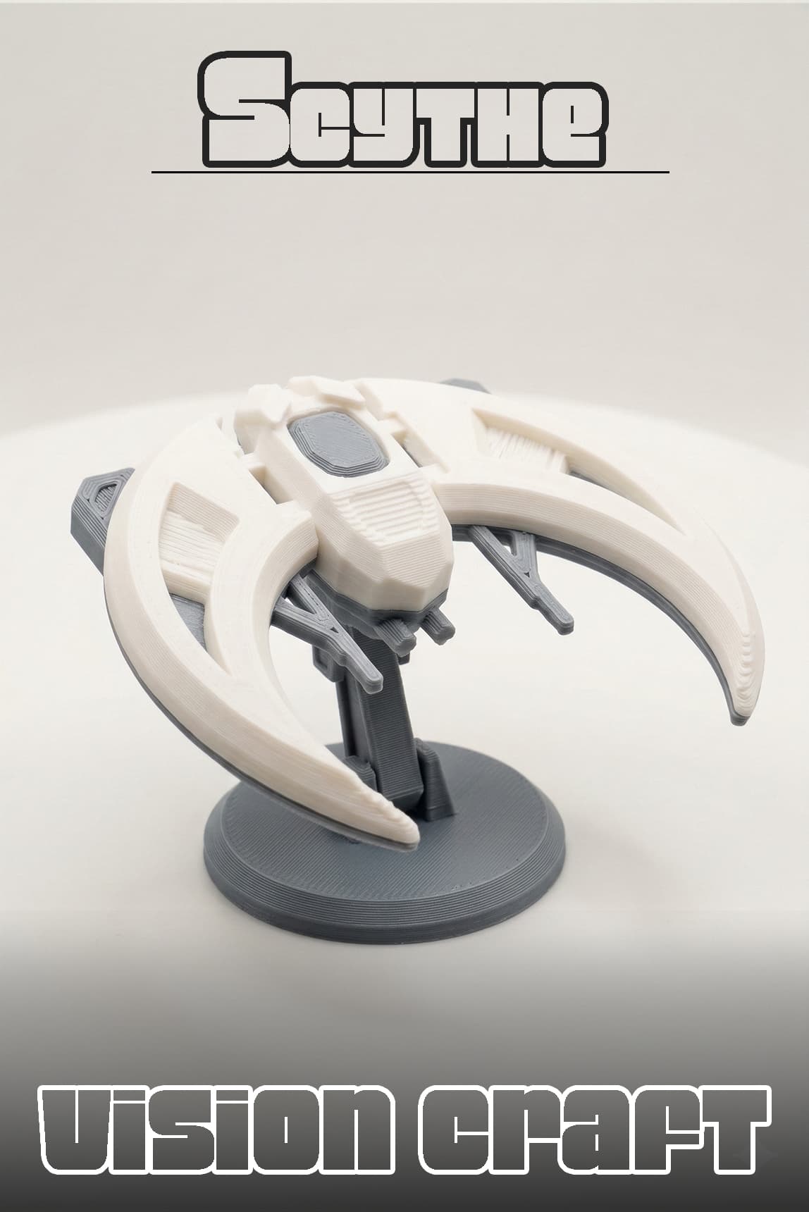 Lunar Scythe Figür 3D Baskı Model Koleksiyon Oyun Diorama Kişiselleştirilebilir Hedi