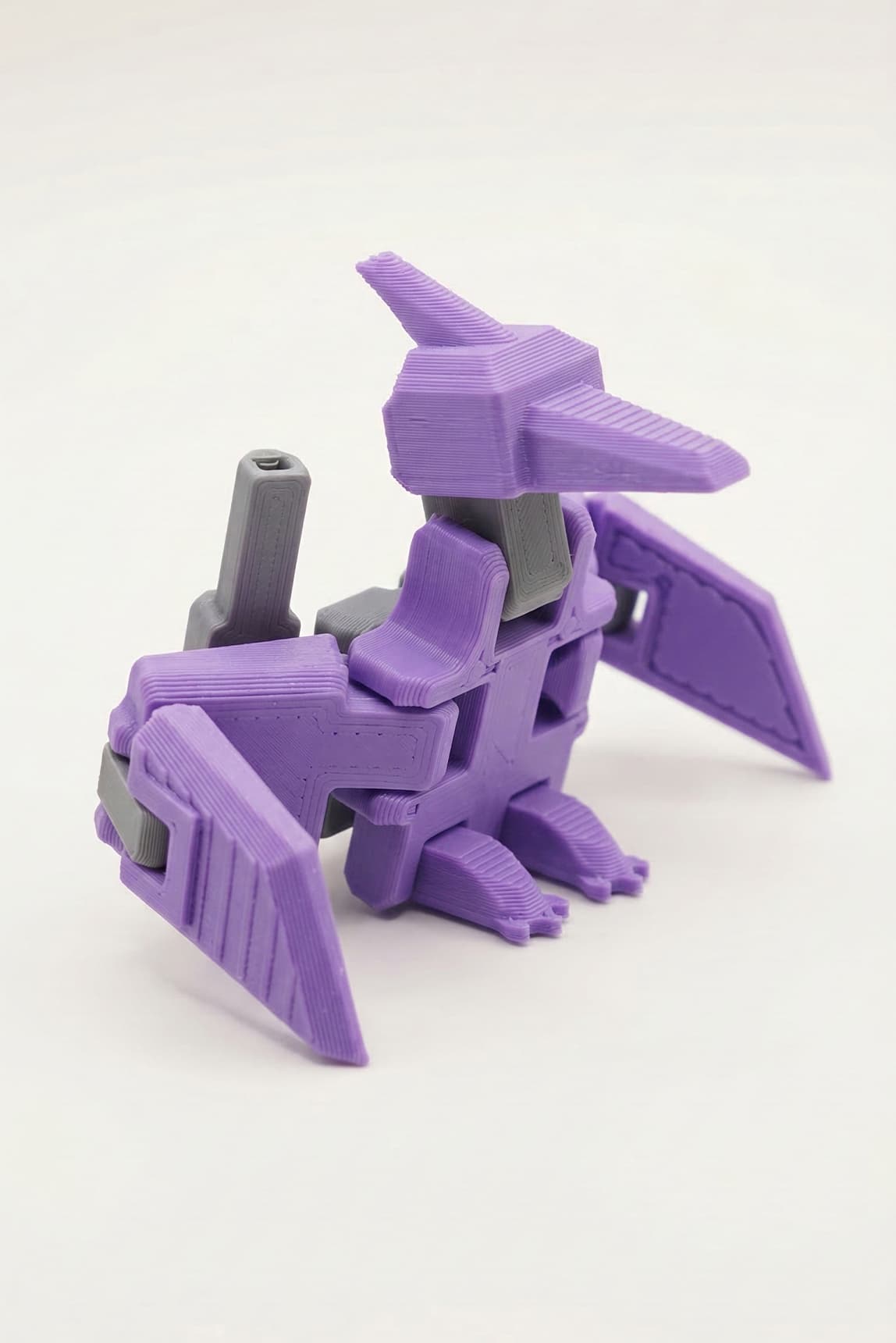 Mecha Pterodactyl Robot Figür 3D Baskı Model Koleksiyon Oyun Diorama Kişiselleştirilebilir Hediye 2