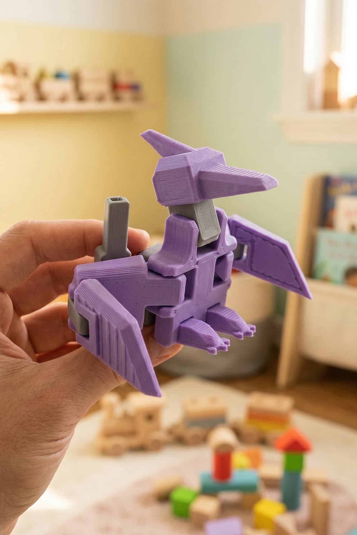 Mecha Pterodactyl Robot Figür 3D Baskı Model Koleksiyon Oyun Diorama Kişiselleştirilebilir Hediye 3