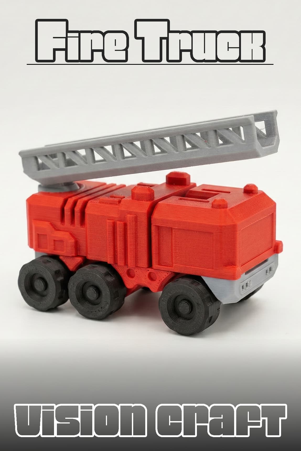 Terrain Firetruck Araç Figür 3D Baskı Model Koleksiyon Oyun Diorama Kişiselleştirilebilir Hediye