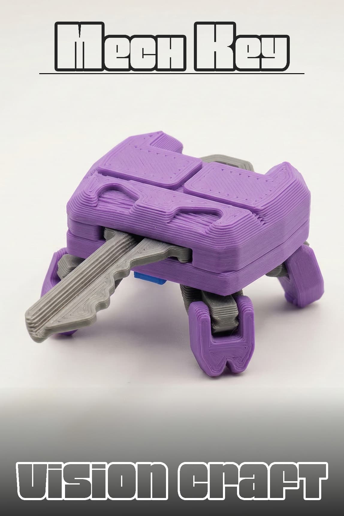 MechKey Bot Robot Figür 3D Baskı Model Koleksiyon Oyun Diorama Kişiselleştirilebilir Hediye