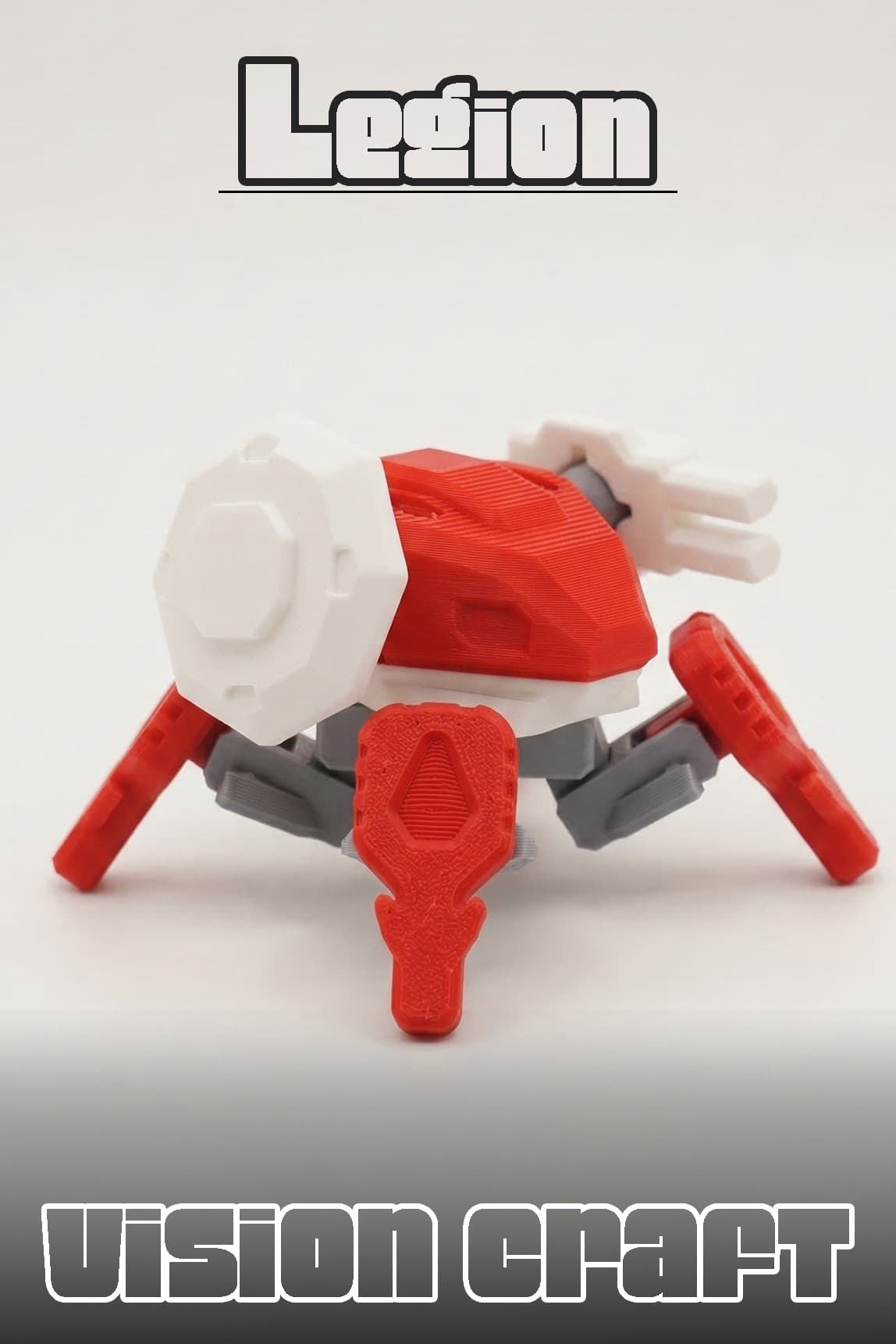 Legion Mech Robot Figür 3D Baskı Model Koleksiyon Oyun Diorama Kişiselleştirilebilir Hediye