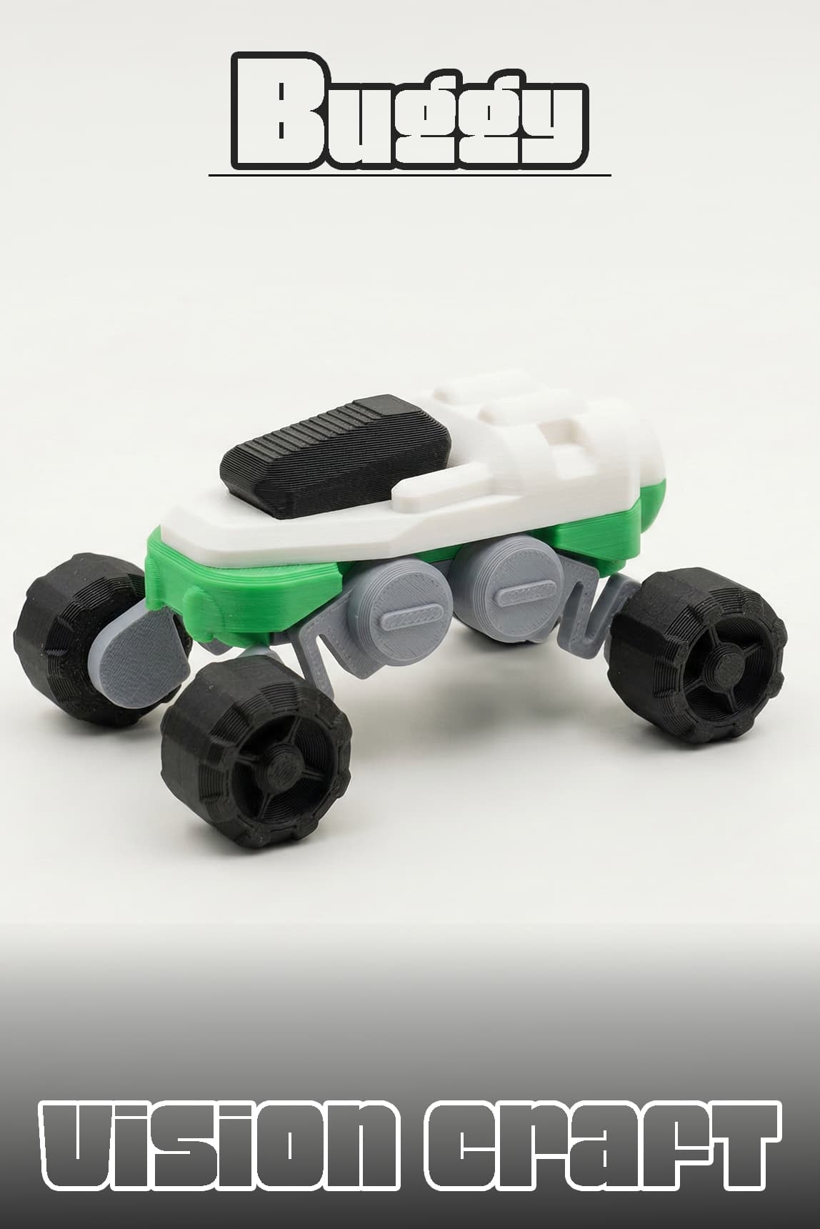 Rocket Buggy Araç Figür 3D Baskı Model Koleksiyon Oyun Diorama Kişiselleştirilebilir Hediye