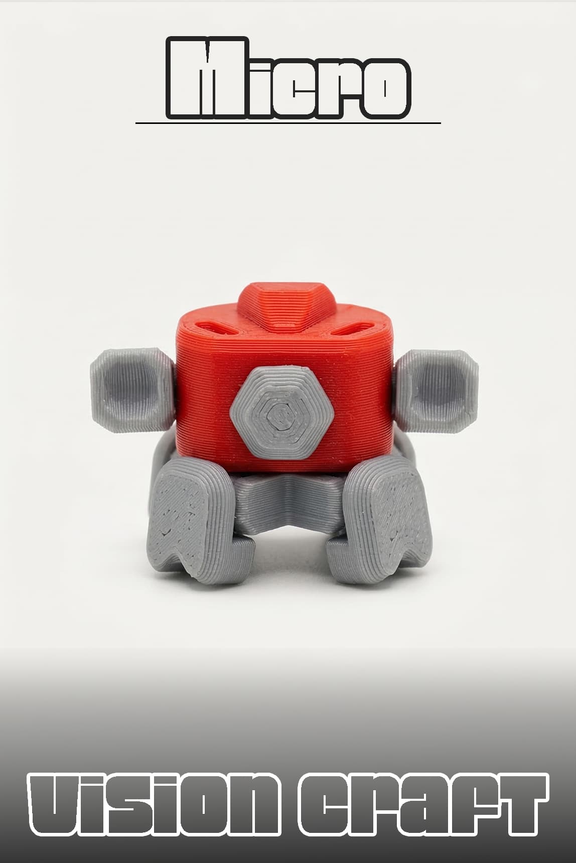 Micro Mech II Robot Figür 3D Baskı Model Koleksiyon Oyun Diorama Kişiselleştirilebilir Hediye