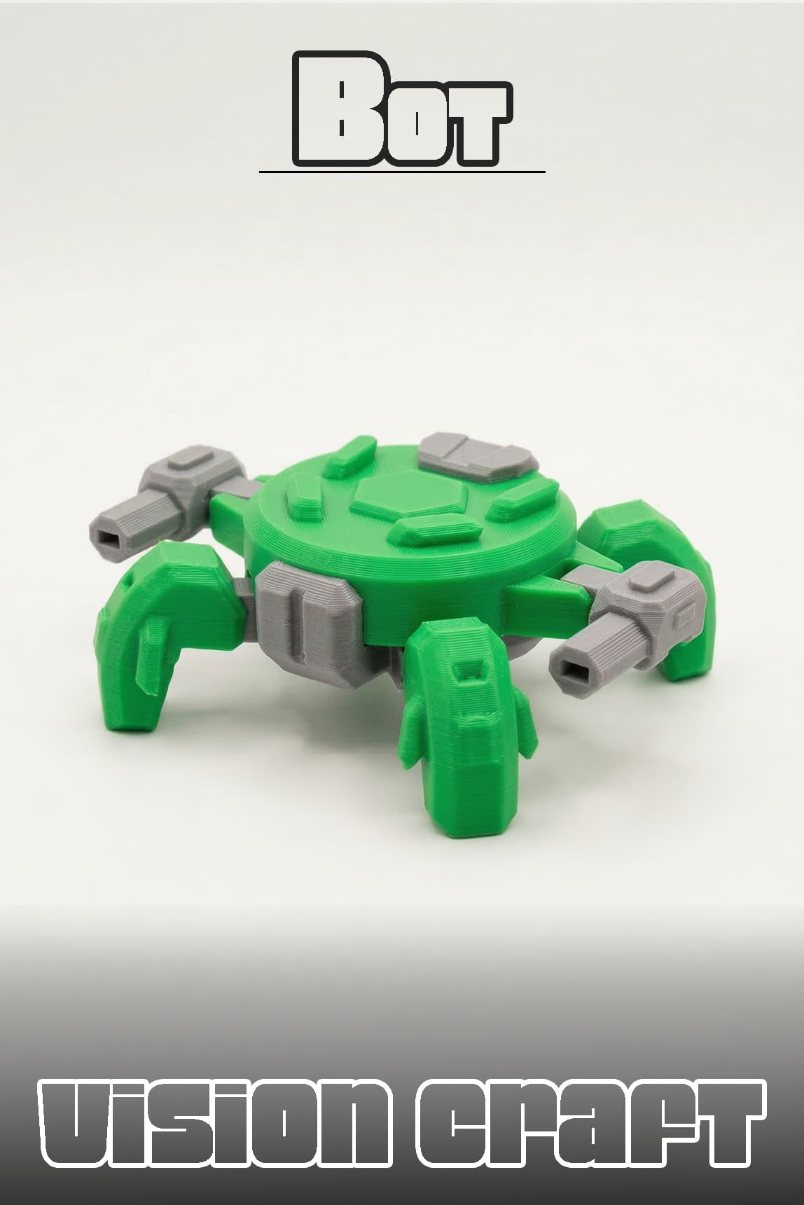 Disc Bot Lvl 2 Robot Figür 3D Baskı Model Koleksiyon Oyun Diorama Kişiselleştirilebilir Hediye