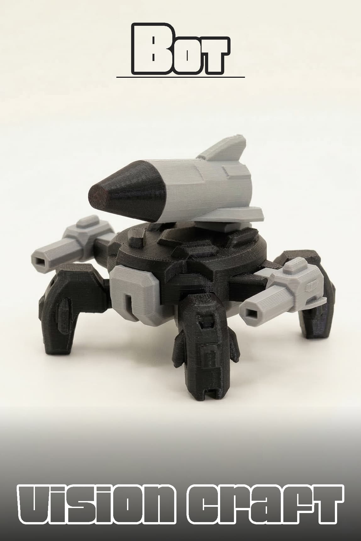 Disc Bot Lvl 3 Robot Figür 3D Baskı Model Koleksiyon Oyun Diorama Kişiselleştirilebilir Hediye